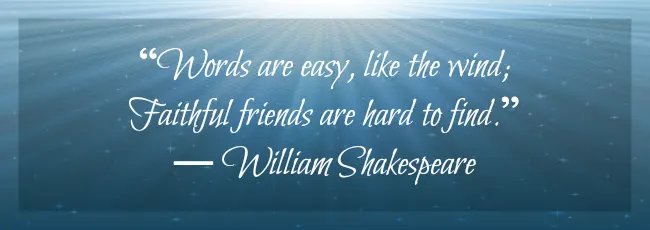 Friendship Quote, William Shakespeare