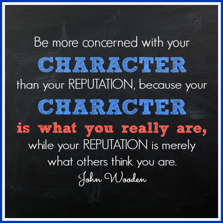 John Wooden Character Quote