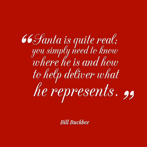 Bill Buckbee quote from Behind the Beard quote