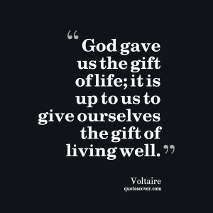 Gift of Life quote