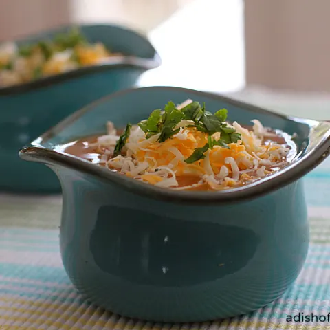 Creamy Citrus Black Bean Soup...comfort food with a Southwestern flair