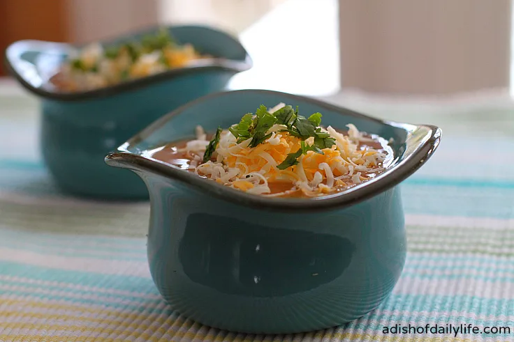 Creamy Citrus Black Bean Soup...comfort food with a Southwestern flair