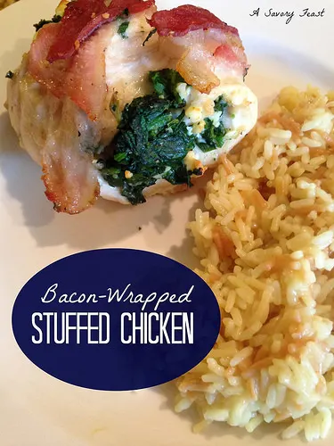 Bacon Wrapped Stuffed Chicken