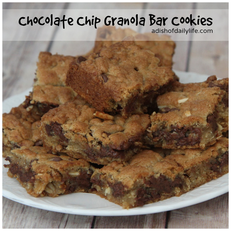 Chocolate Chip Granola Bar Cookies