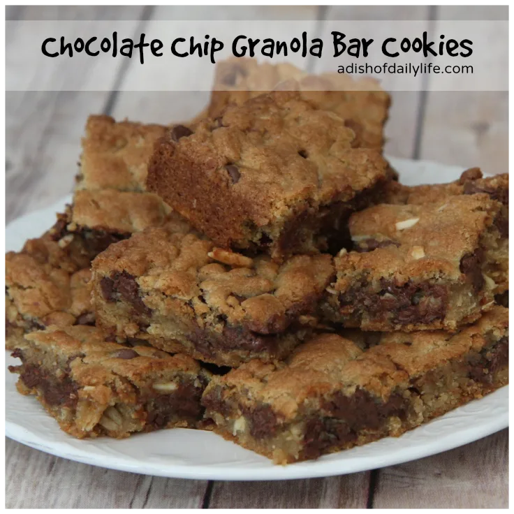 Chocolate Chip Granola Bar Cookies
