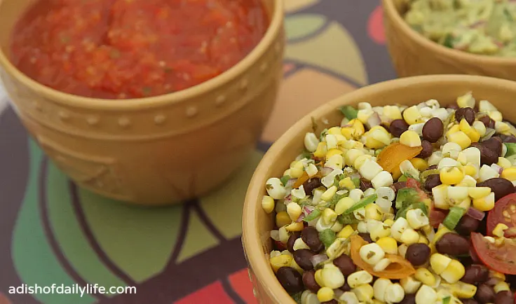 Corn and Black Bean Salsa Appetizer