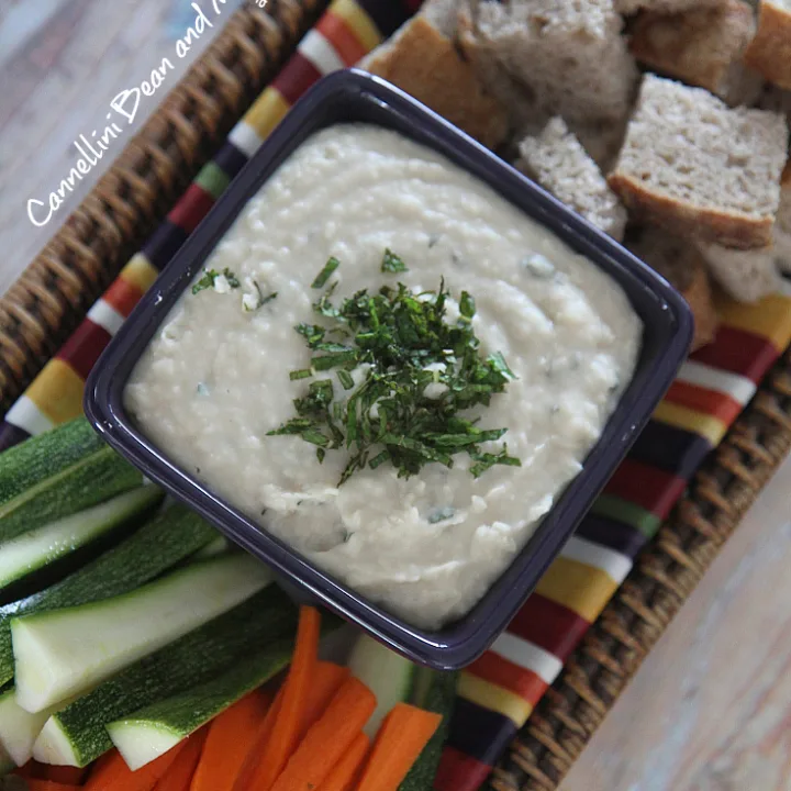 Cannellini Bean and Mint Hummus