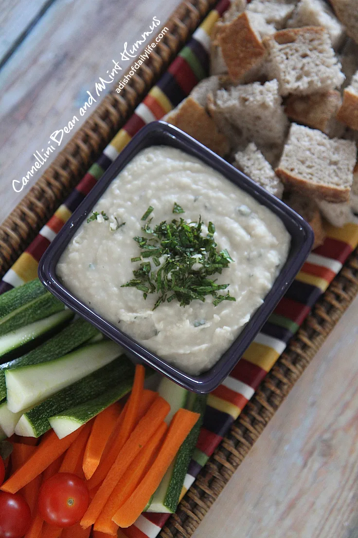 Cannellini Bean and Mint Hummus