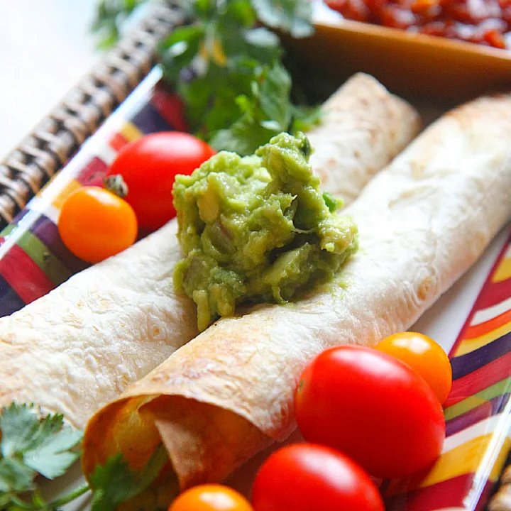 Chipotle Shrimp and Corn Flautas