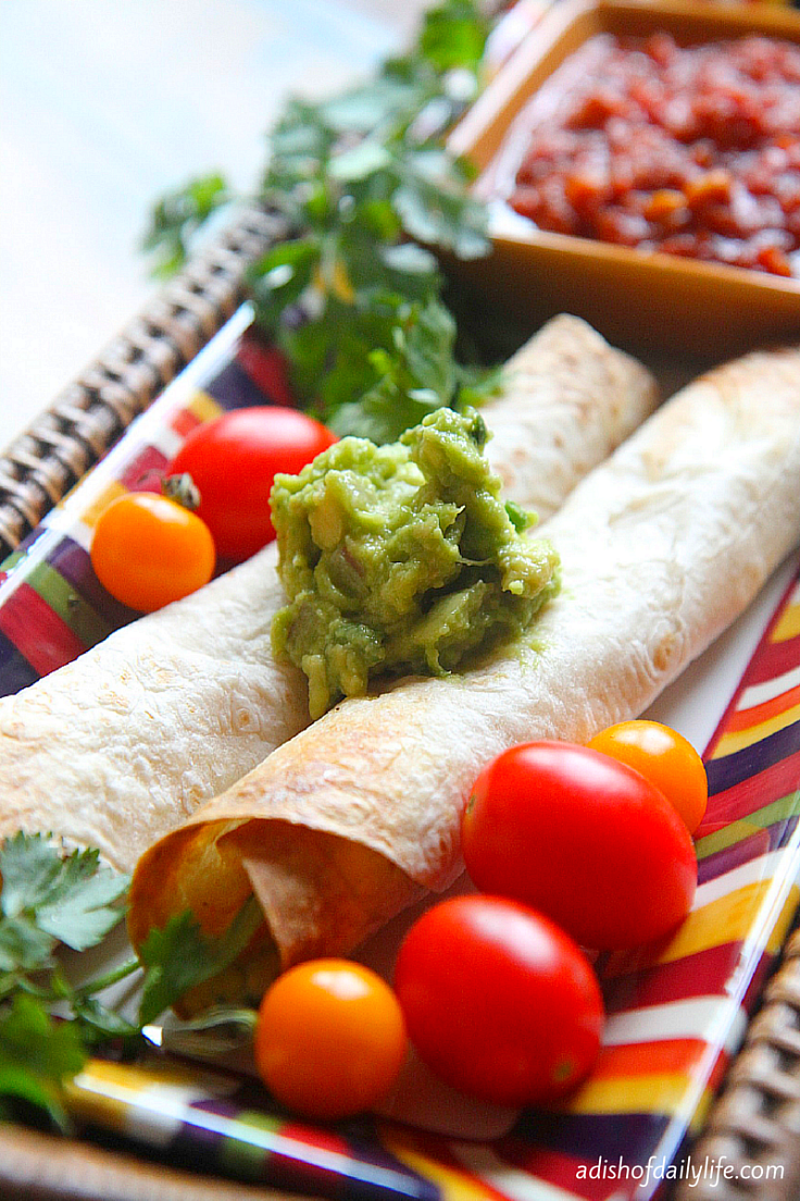 Chipotle Shrimp and Corn Flautas