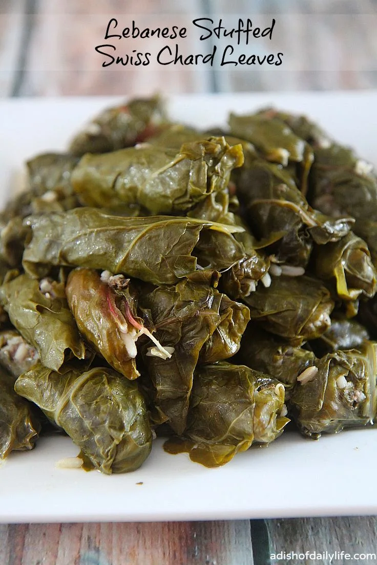 Lebanese Stuffed Swiss Chard Leaves1