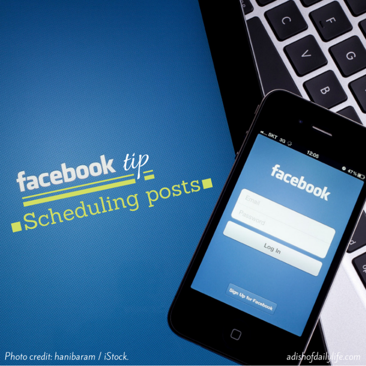 Scheduling Posts in Facebook