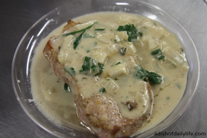 Pork with Sage and Sour Cream Sauce