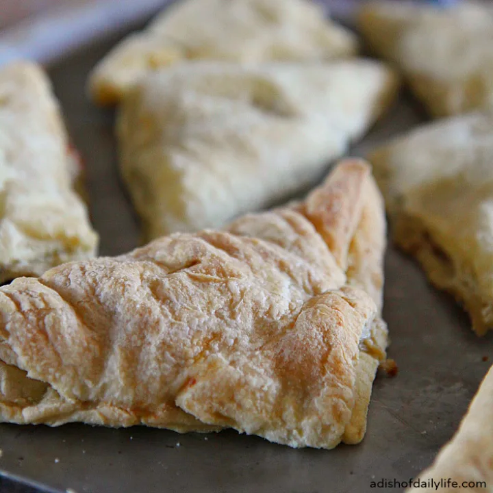 Chicken Pot Pie Hand Pies are an easy to make, kid friendly freezer meal that you can grab and eat on the go!