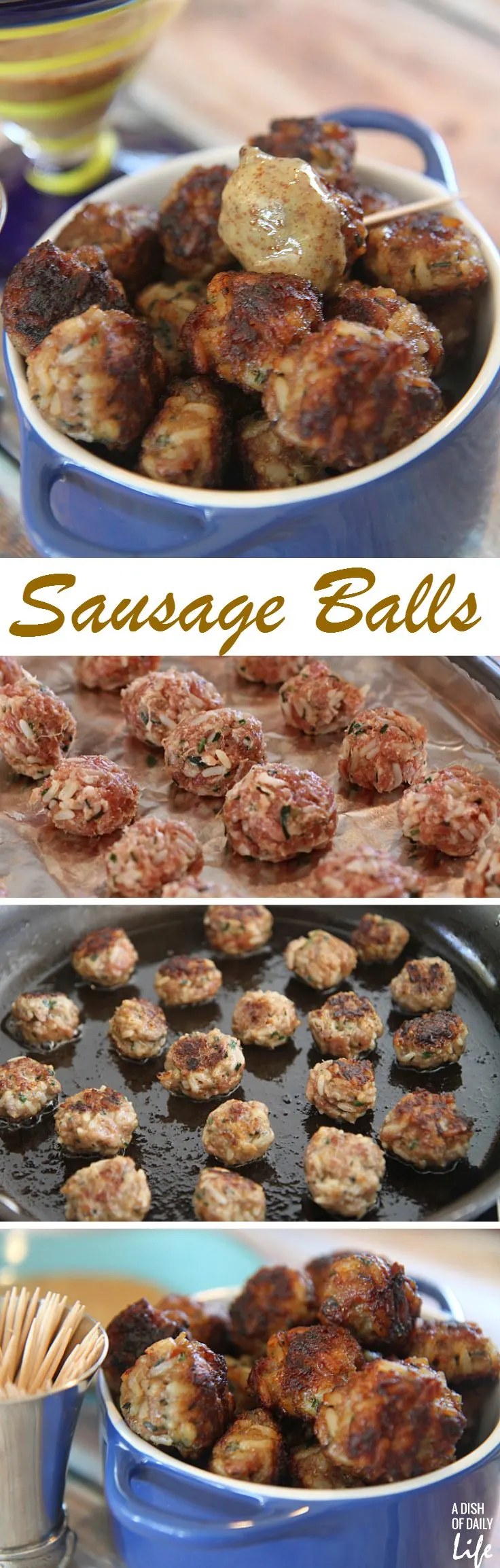 Sausage Balls...this old family favorite is a fun appetizer recipe for tailgate season! 