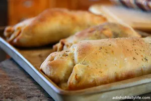 Barbeque Chicken Stromboli, fresh out of the oven
