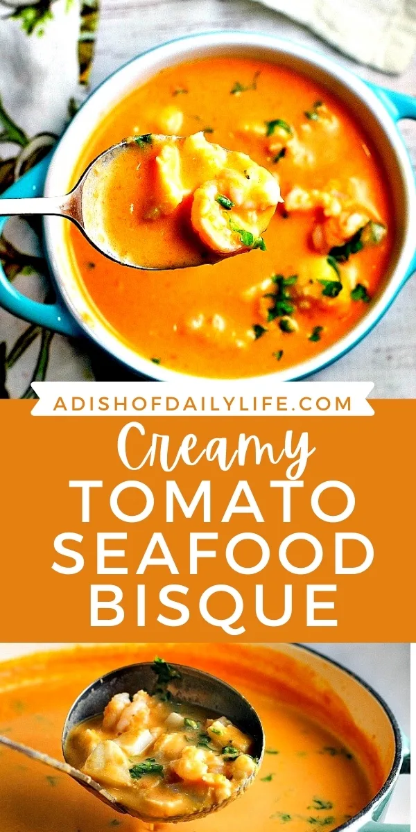 Creamy Tomato Seafood Bisque