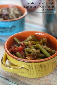Mediterranean Style Vegetarian Green Beans