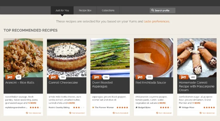 Recipe Recommendations Yummly
