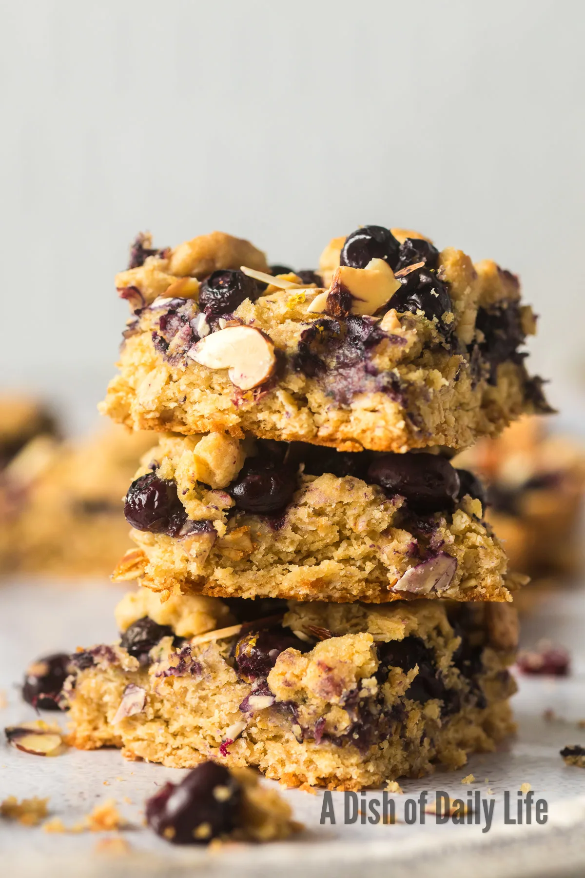 side view of 3 bars stacked on top of each other.