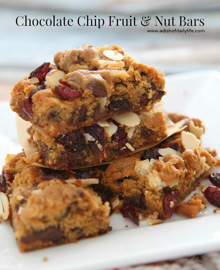 Easy Nestlé Toll House Cookie Dough Recipe: Chocolate Chip Fruit and Nut Bars