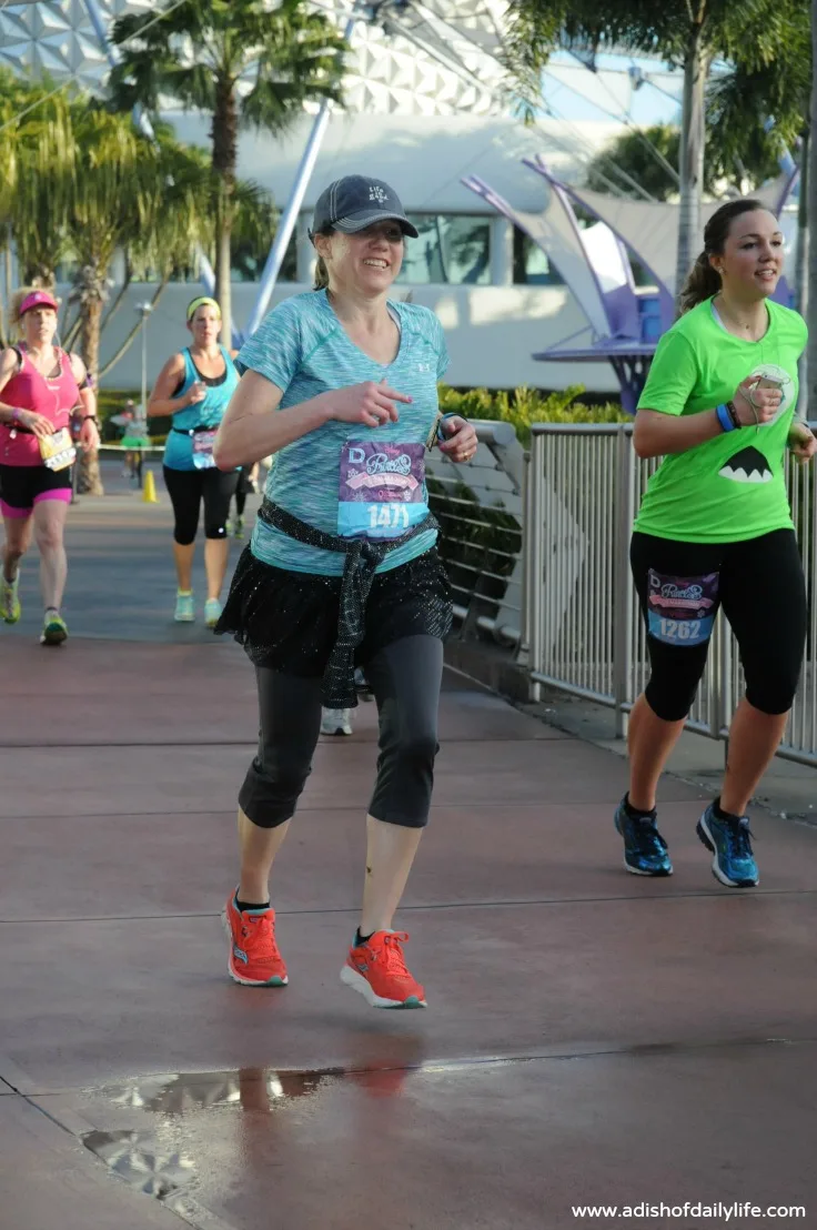 Disney Princess Half Marathon, happy to be finishing