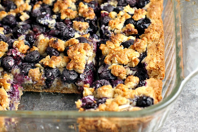 Lemon Blueberry Bars...perfect for your sweet tooth craving!