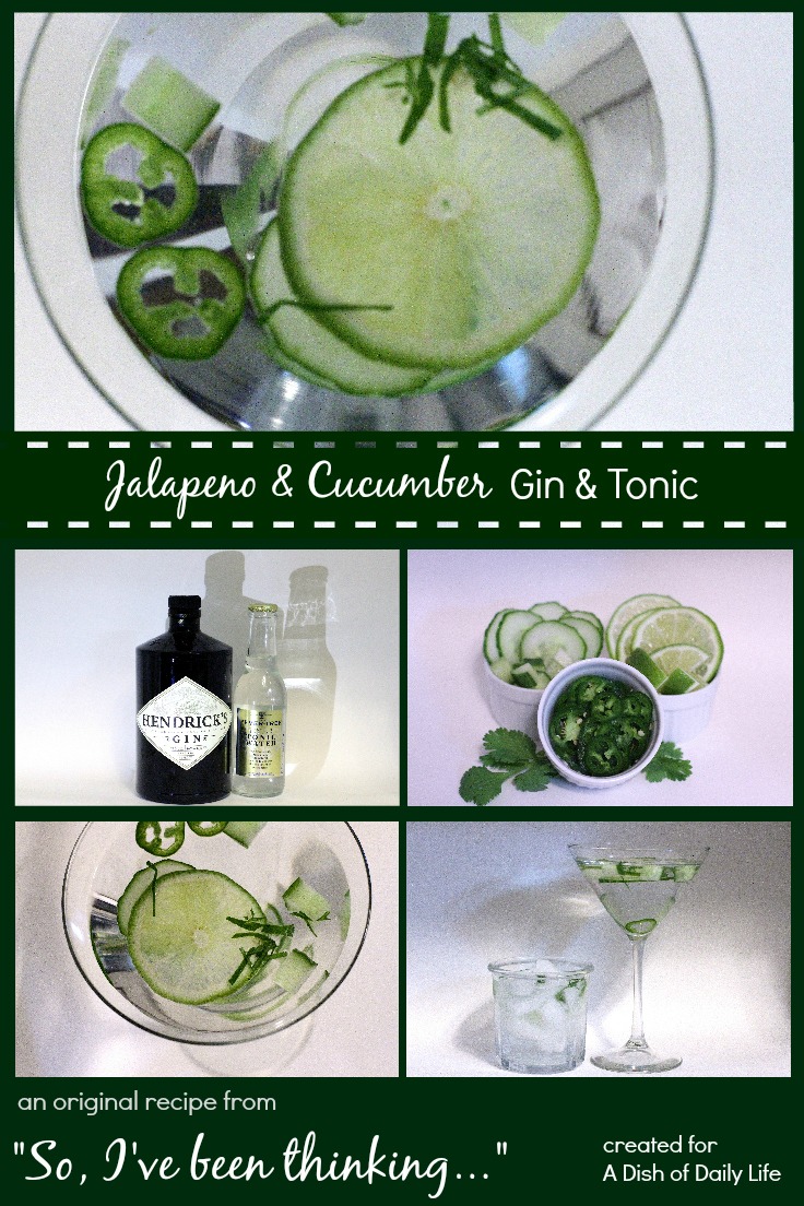 St. Patrick's Day Cocktail Jalapeño & Cucumber Gin & Tonic