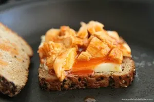 Buffalo Chicken Grilled Cheese
