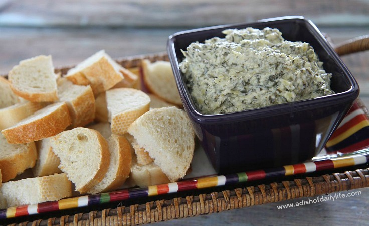 Roasted Garlic, Spinach and Artichoke Dip Appetizer