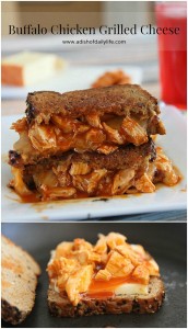 Spicy buffalo sauce meets creamy muenster in this delicious finger licking grilled cheese!