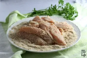 Breading chicken