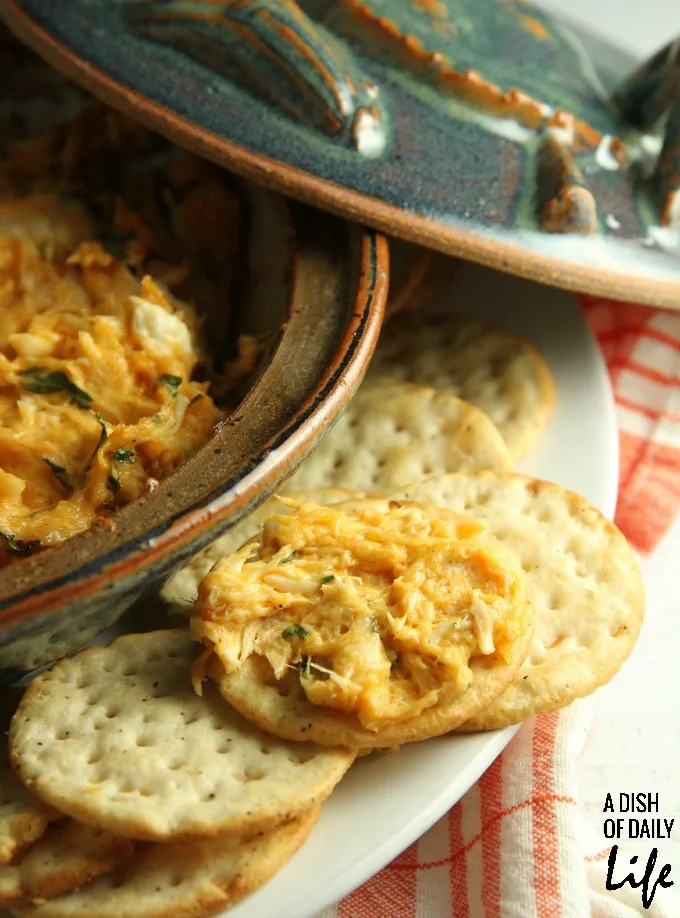 Cheese Crab Dip...you'll never guess this delicious party appetizer is gluten free!