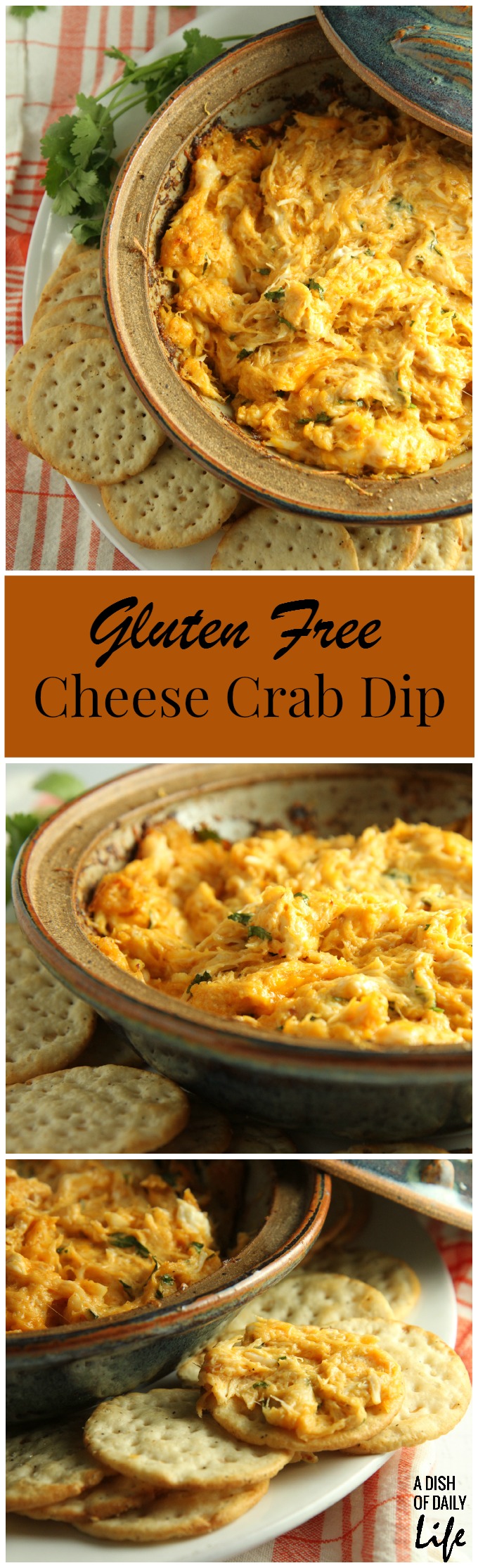 Looking for an easy party appetizer that is gluten free? This delicious cheese crab dip is sure to be the hit of your next party!