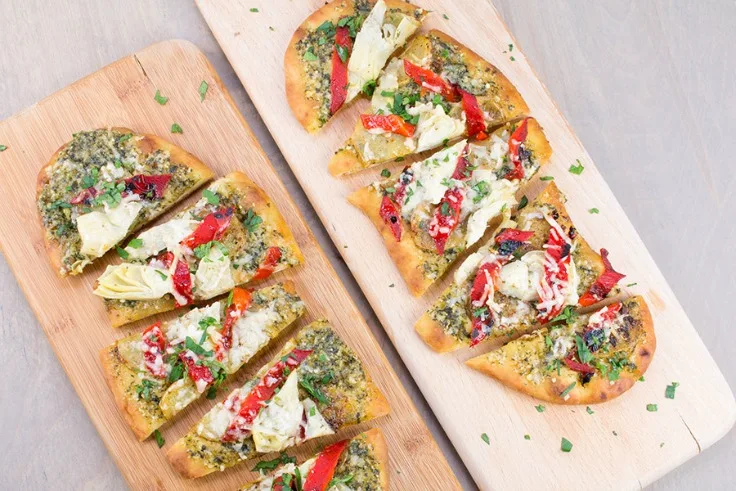 Mediterranean Style Flatbread Pizza