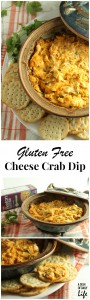 This delicious gluten free cheese crab dip will be the hit of your next party!
