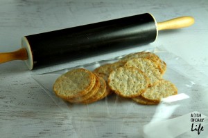 rolling pin with crackers
