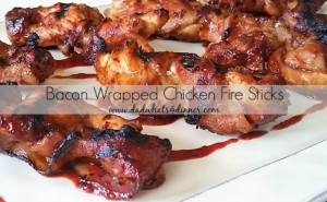 Bacon Wrapped Chicken Fire Sticks