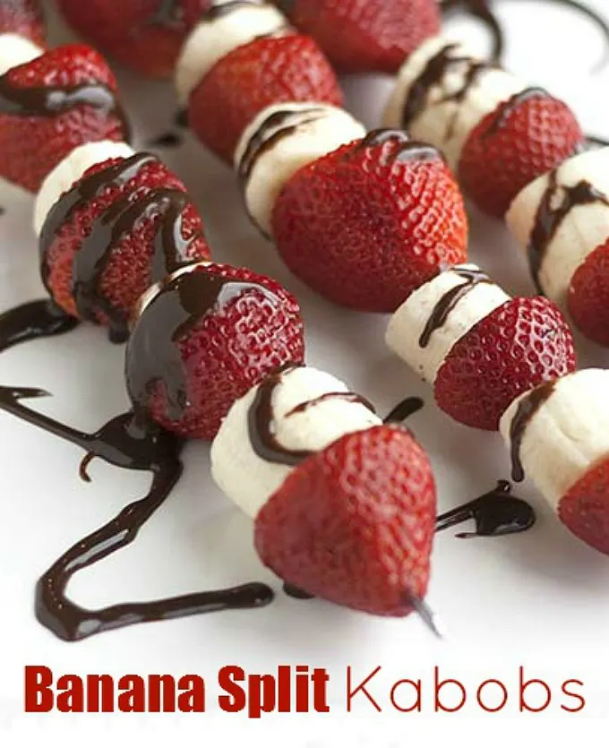 Banana Split Kabobs