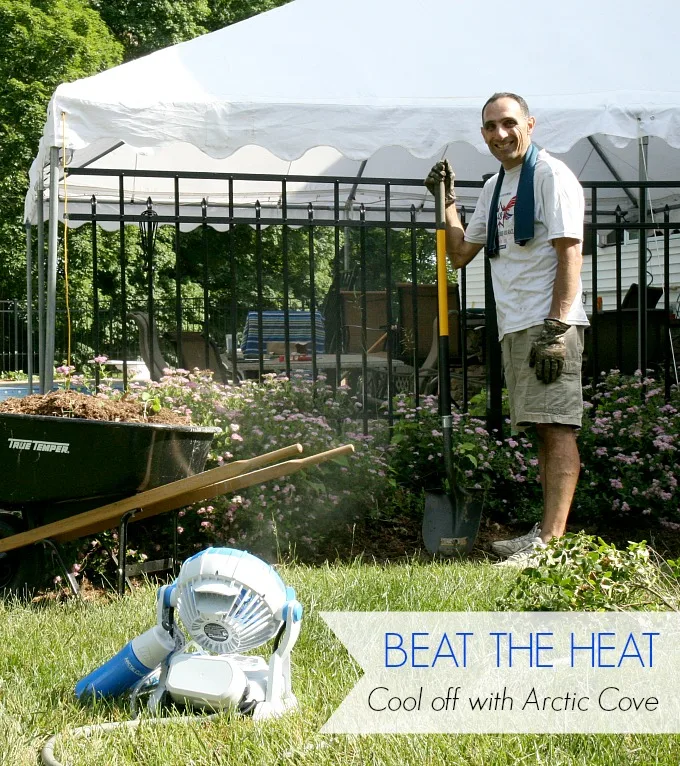 Beat the Heat...backyard projects are easier when you can cool off with Arctic Cove!