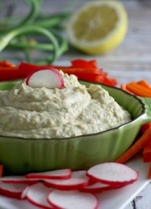 Garlic Scape Hummus...garlic scapes add another dimension of flavor to this healthy favorite!