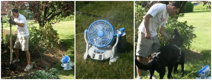 Yard work is easier when you can stay cool with the Arctic Cove Bucket Top Mister!