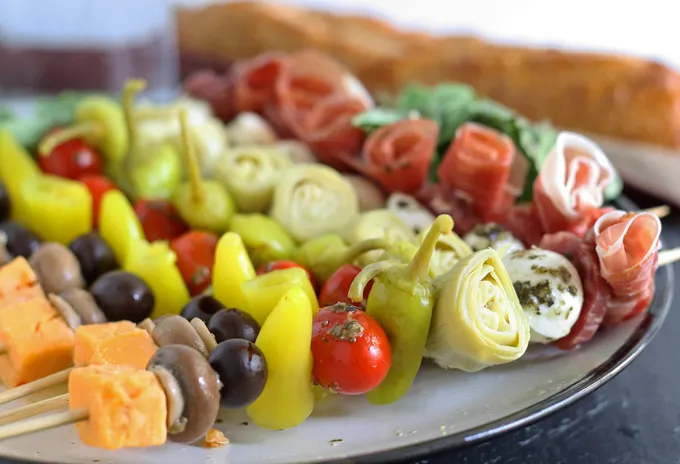 Antipasto skewers