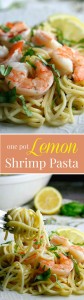 Lemon Shrimp Pasta...15 min, one pot meal...perfect recipe for busy families!