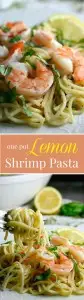 Lemon Shrimp Pasta...15 min, one pot meal...perfect recipe for busy families!
