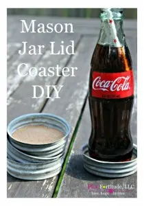 Mason Jar Lid Coaster DIY