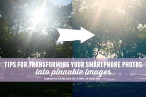 With some editing and the use of some free online tools you can easily create beautiful pinnable images for your blog posts using pohotos from your smartphone