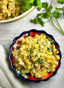 Like Mexican street corn? Turn it into a salad! This easy and delicious 15 minute Chili Lime Mexican Corn Salad recipe can be used as an appetizer for game day or tailgating, or as a side dish for any Mexican dinner or your next cookout!
