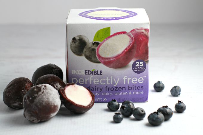 Perfectly Free non-dairy frozen bites are free from most common allergens, including dairy, gluten, wheat, soy, egg, peanut, almond, cashew, fish and shellfish, allowing those with food allergies to enjoy a delicious frozen dessert worry free. Plus they're virtually guilt free as well, with less than 35 calories per bite!