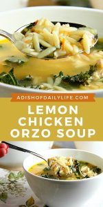 Lemon Chicken Orzo Soup